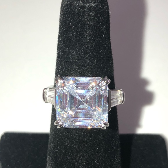 5ct Asscher Cut Ring - Picture 8 of 16